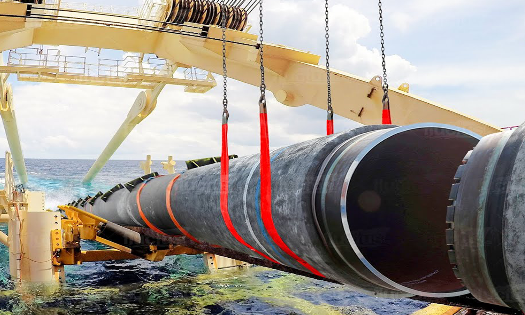 Illustrative rendering of a digital twin control room monitoring subsea pipeline assets